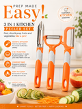 3-in-1 Kitchen Peeler Set – Vegetable & Fruit Prep Tools