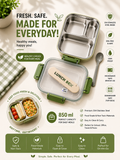 3 Compartment Stainless Steel Lunch Box | Leak-Proof BPA-Free Food Container