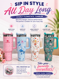 Stanley Floral FlowState Tumbler 1200 ml | Insulated Stainless Steel Travel Mug with Handle | BPA-Free