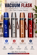 Premium Stainless Steel Vacuum Flask 750 ml  | Double-Wall Insulated Thermos Bottle | Hot & Cold Water Bottle