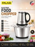 FALARI 200W Electric Food Chopper – 3L Capacity
